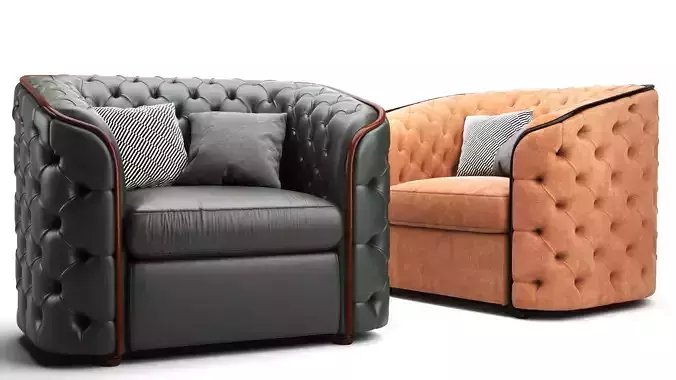 Modern Tufted Lounge Chair FSo002B