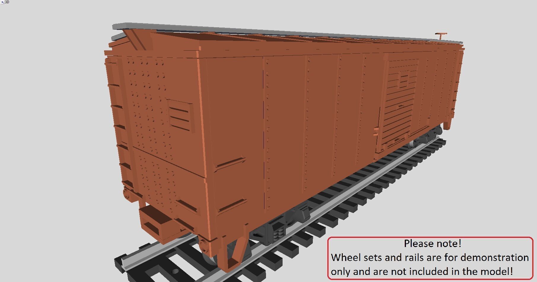 Printable Pennsylvania Railroad X29 Boxcar 1924 in H0 Scale 3D print model_3