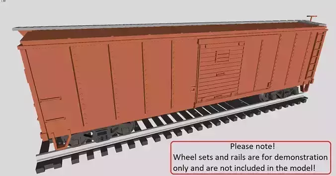Printable Pennsylvania Railroad X29 Boxcar 1924 in H0 Scale