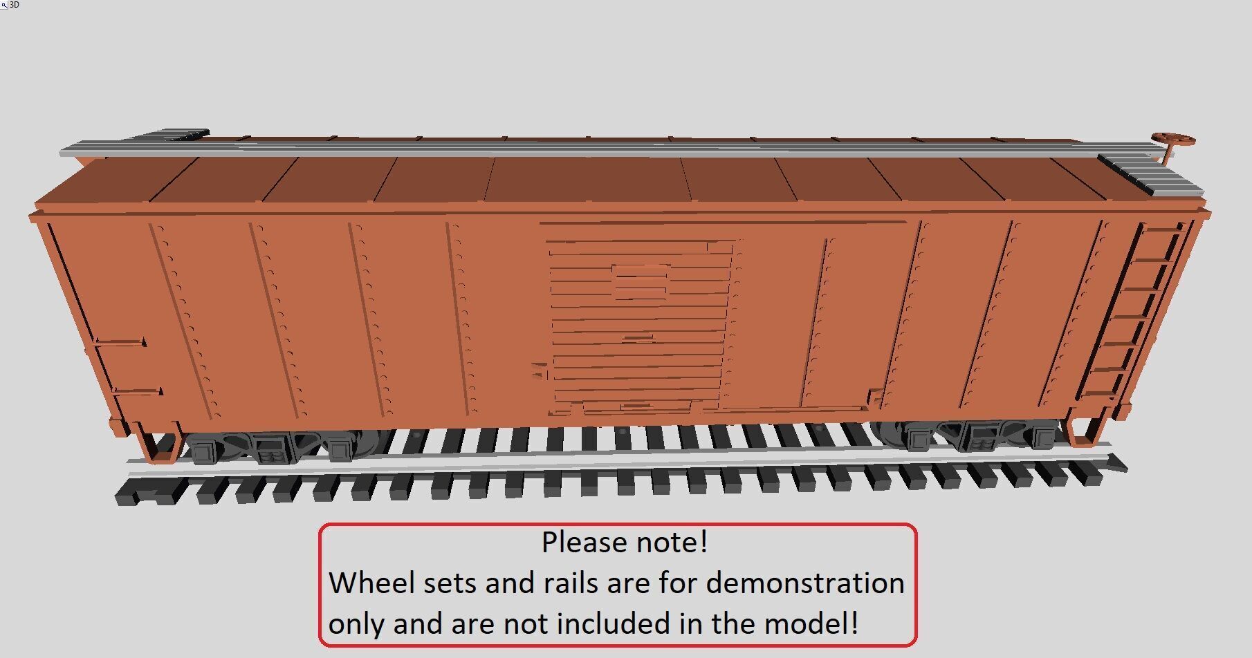Printable Pennsylvania Railroad X29 Boxcar 1924 in H0 Scale 3D print model_1