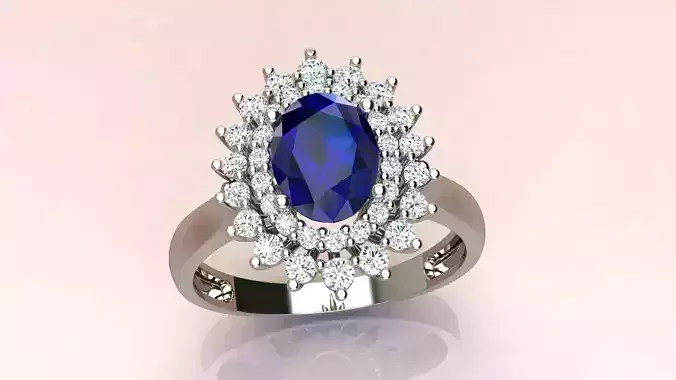 Ring oval fashion