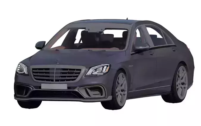 Mercedes S65 AMG with interior 3D model Mercedes S65 AMG with interior 3D model
