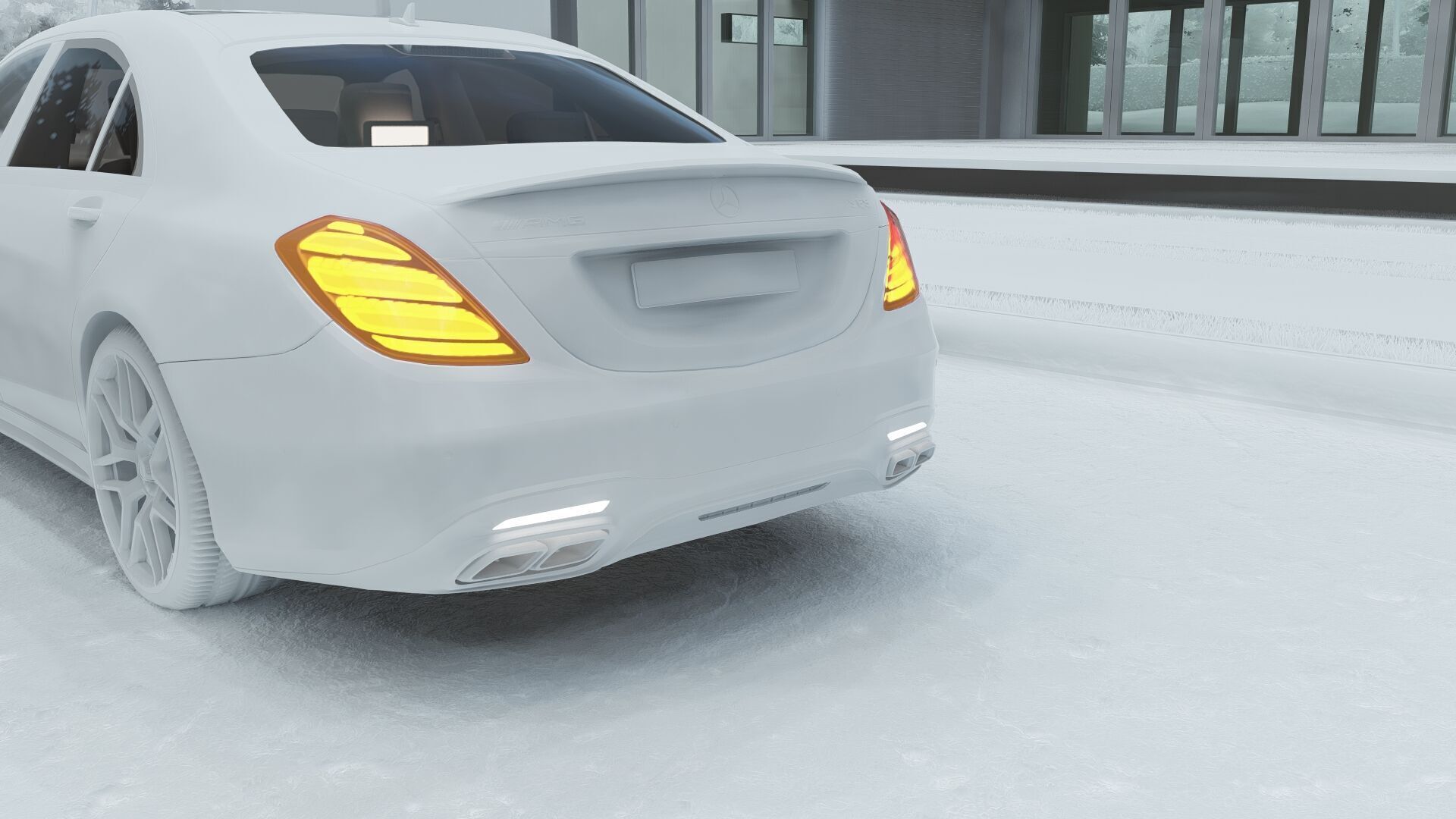 Mercedes S65 AMG with interior 3D model_42
