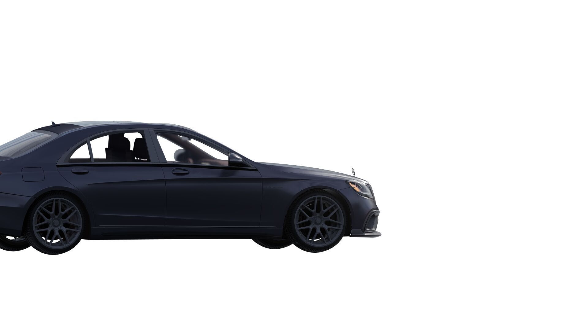 Mercedes S65 AMG with interior 3D model_8