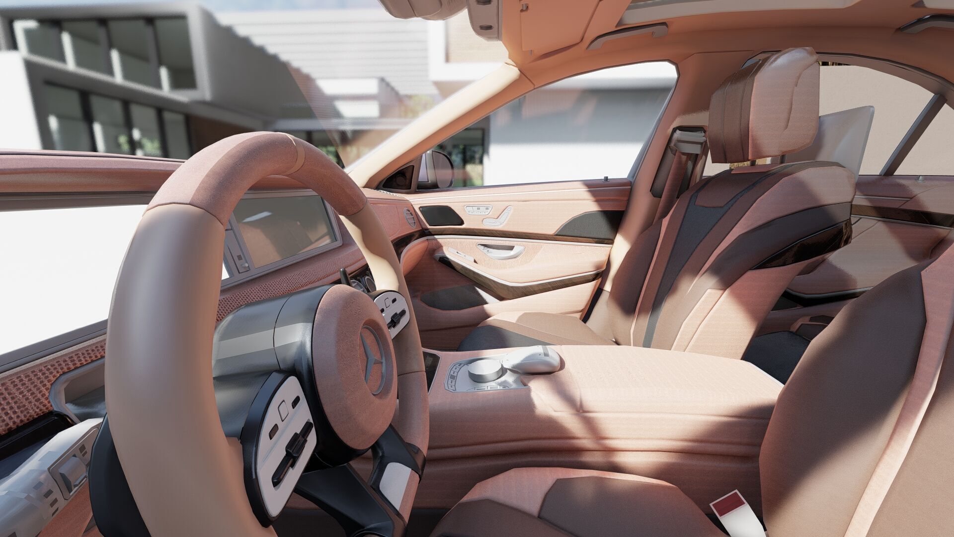Mercedes S65 AMG with interior 3D model_33