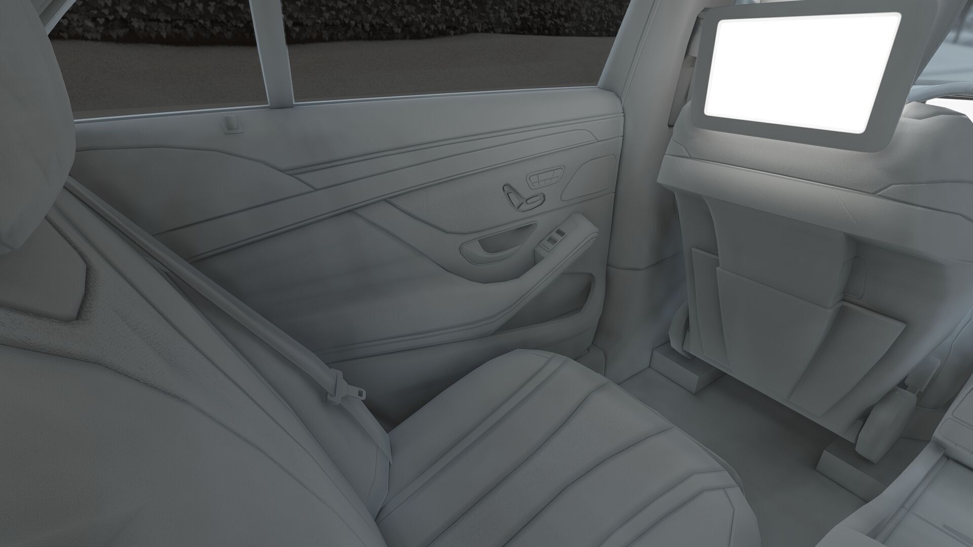 Mercedes S65 AMG with interior 3D model_50