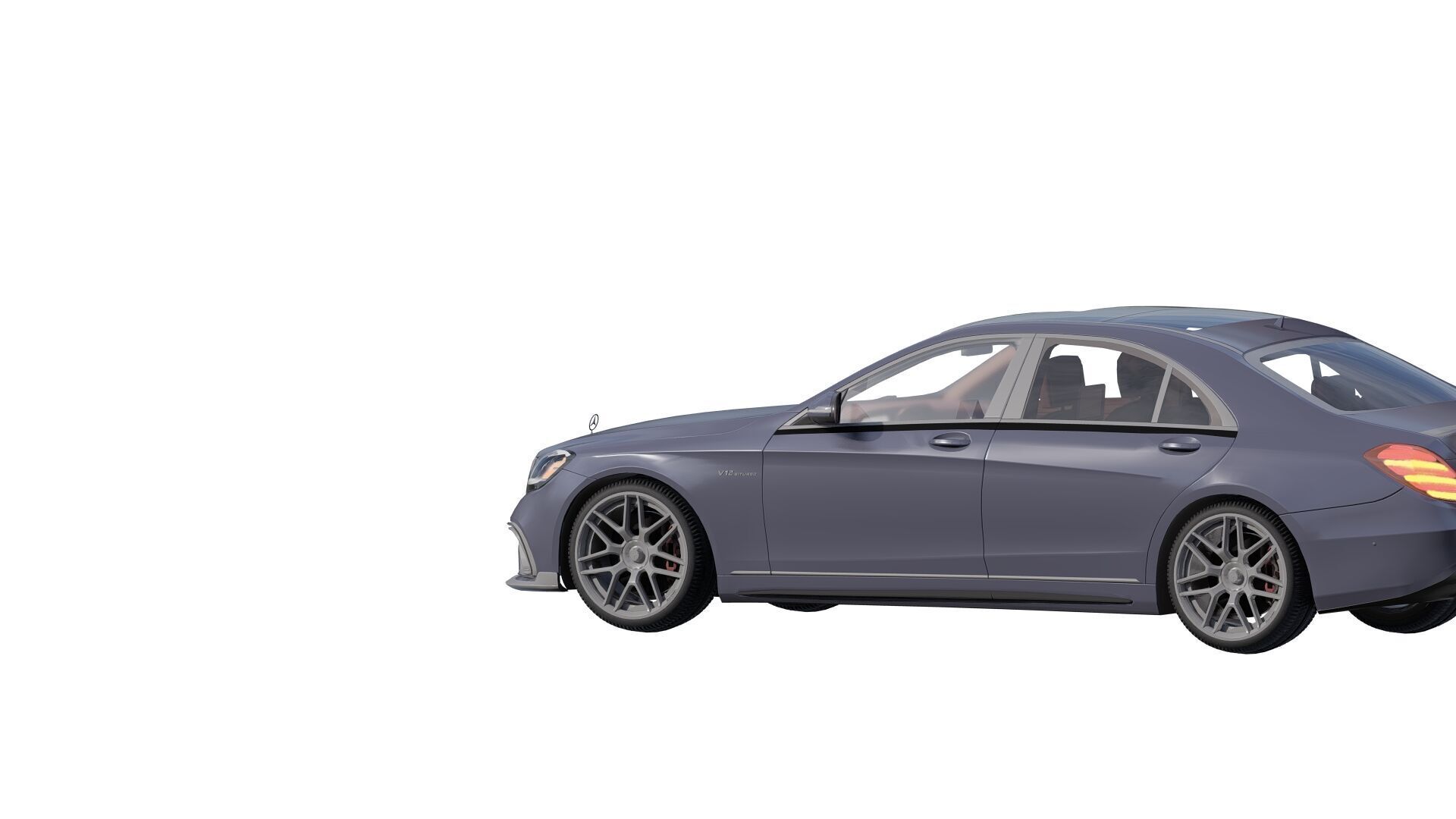 Mercedes S65 AMG with interior 3D model_6