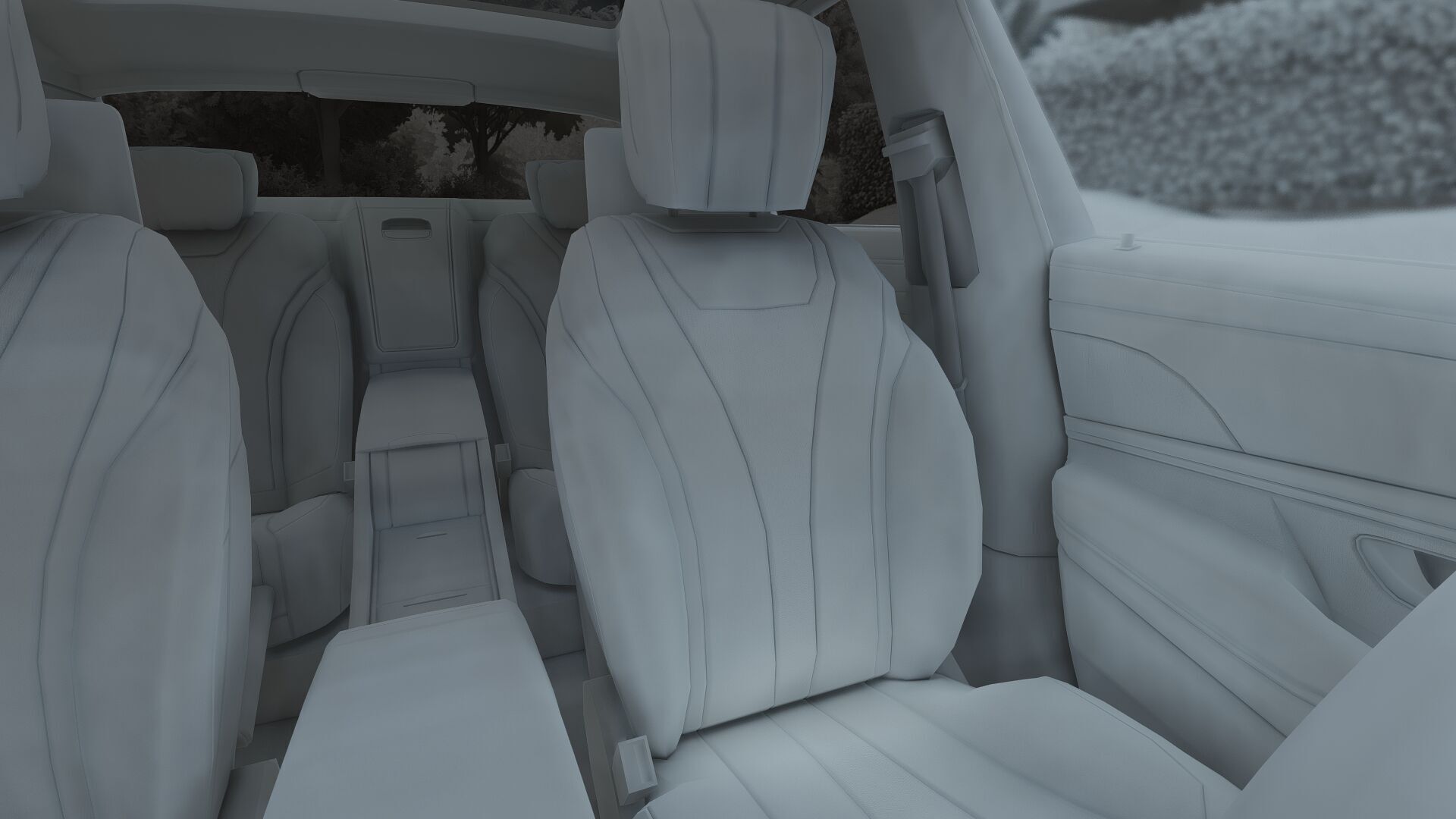 Mercedes S65 AMG with interior 3D model_48