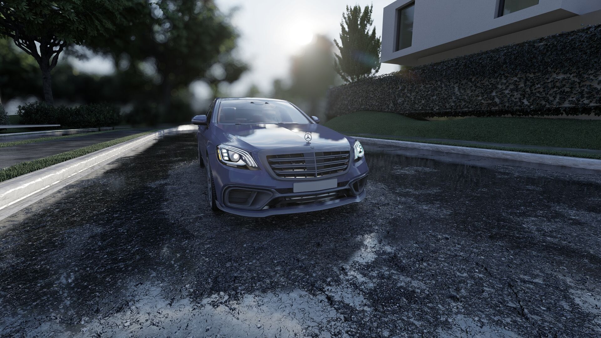 Mercedes S65 AMG with interior 3D model_36