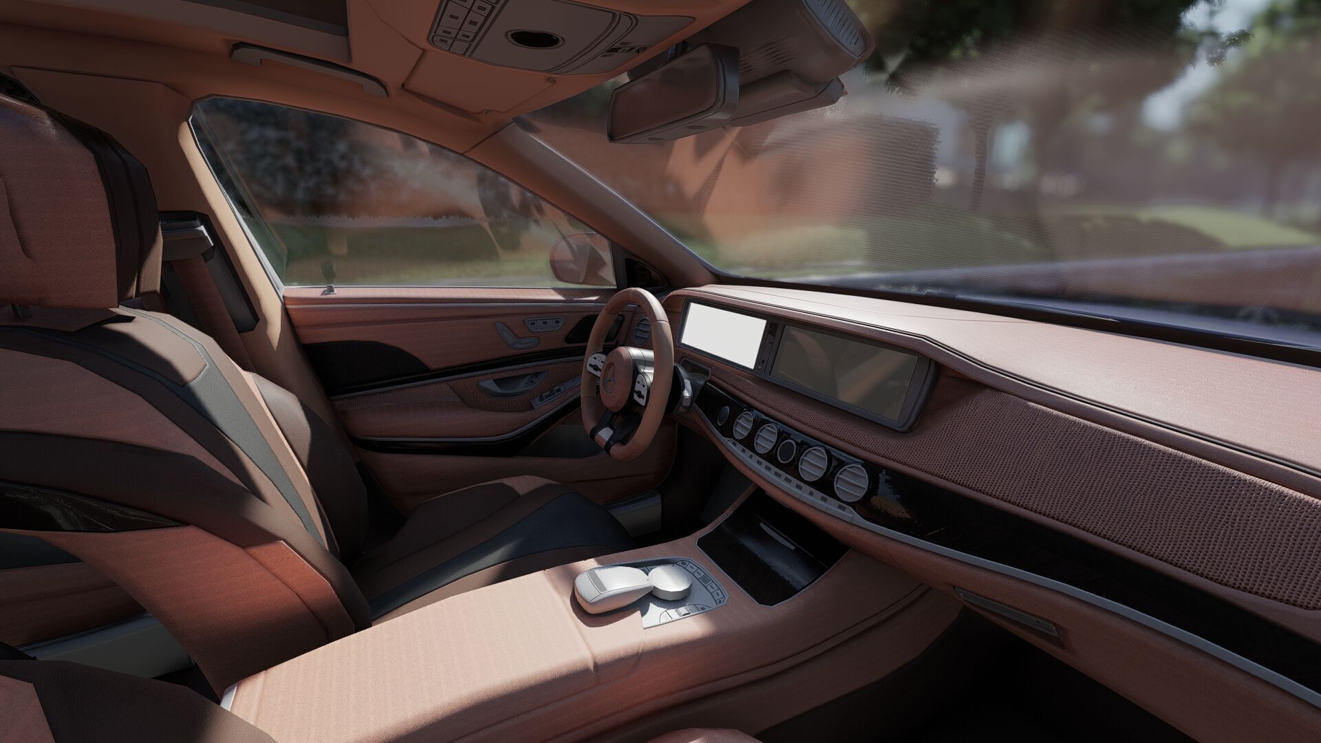 Mercedes S65 AMG with interior 3D model_23