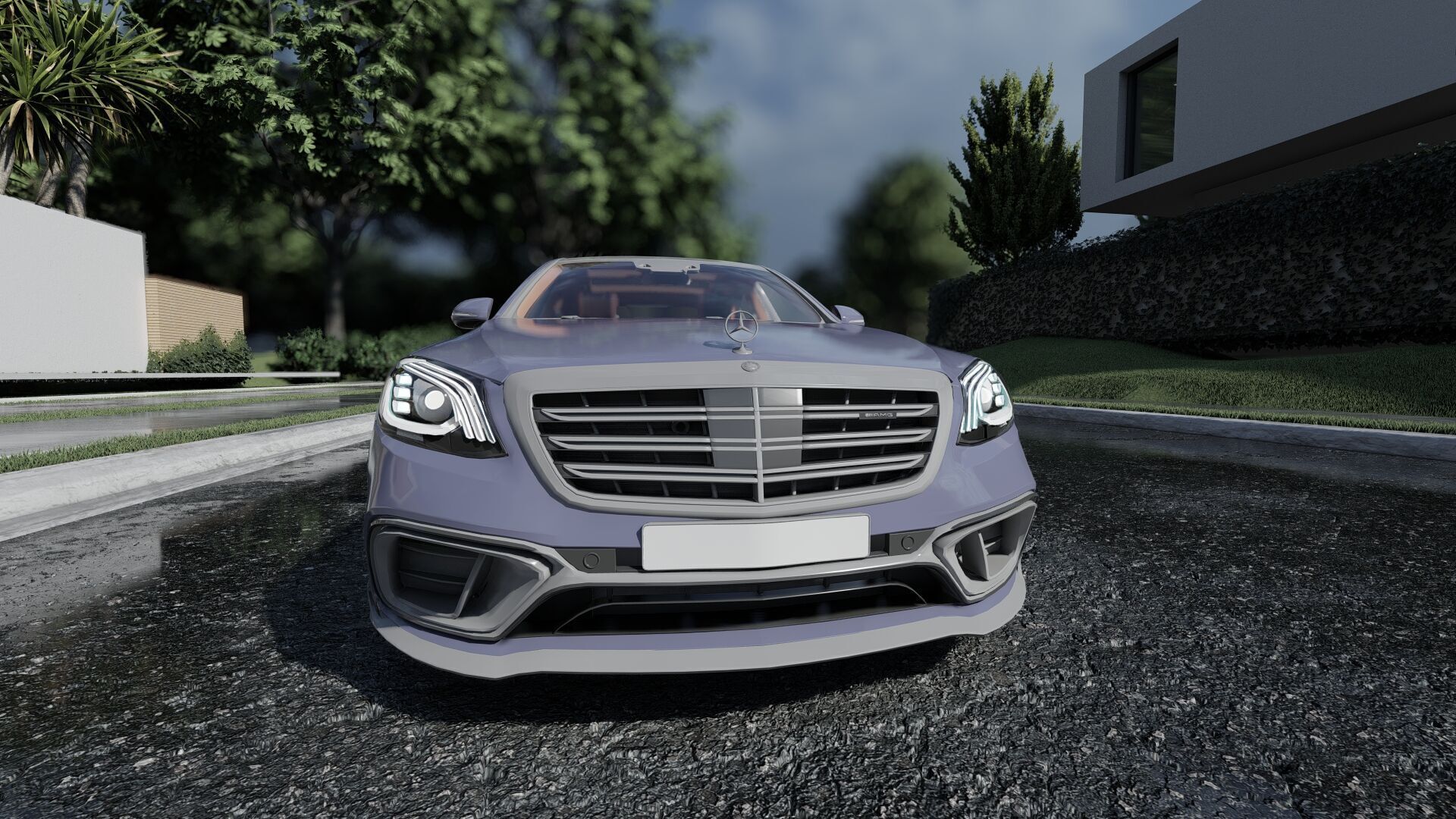 Mercedes S65 AMG with interior 3D model_15