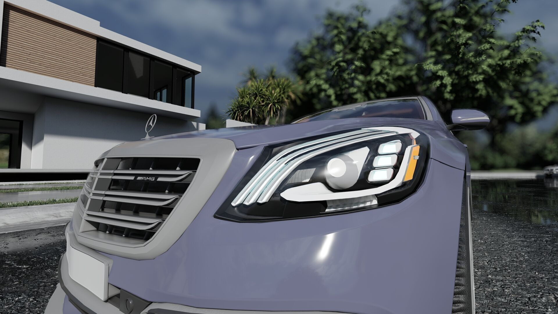 Mercedes S65 AMG with interior 3D model_18