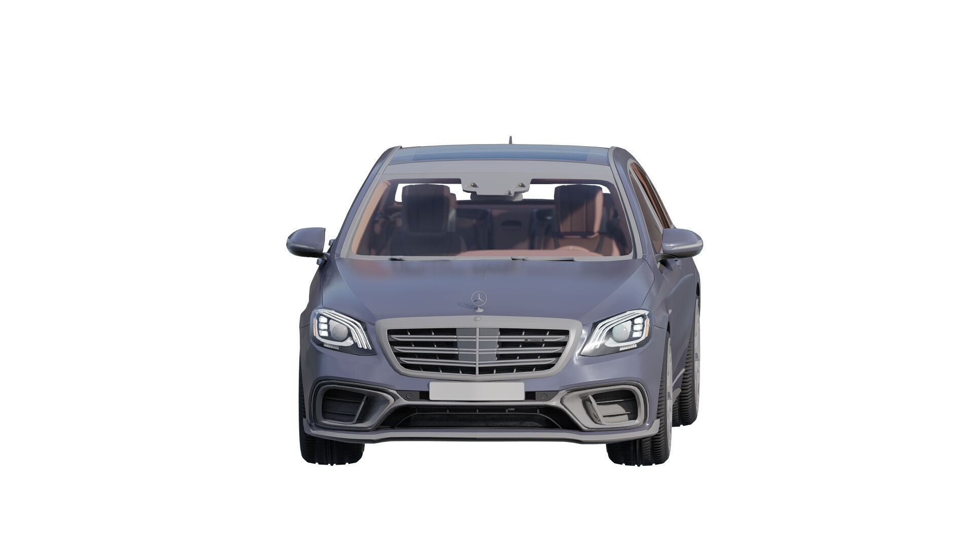 Mercedes S65 AMG with interior 3D model_13