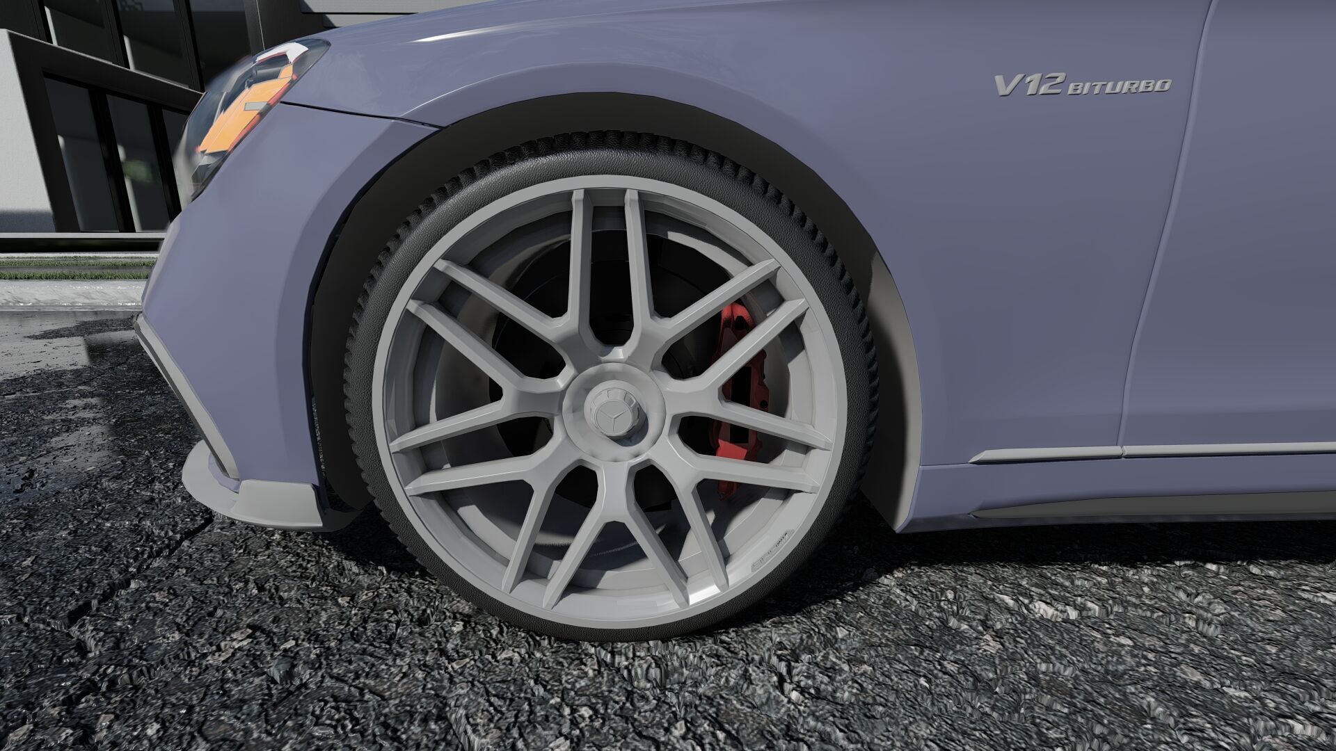 Mercedes S65 AMG with interior 3D model_17