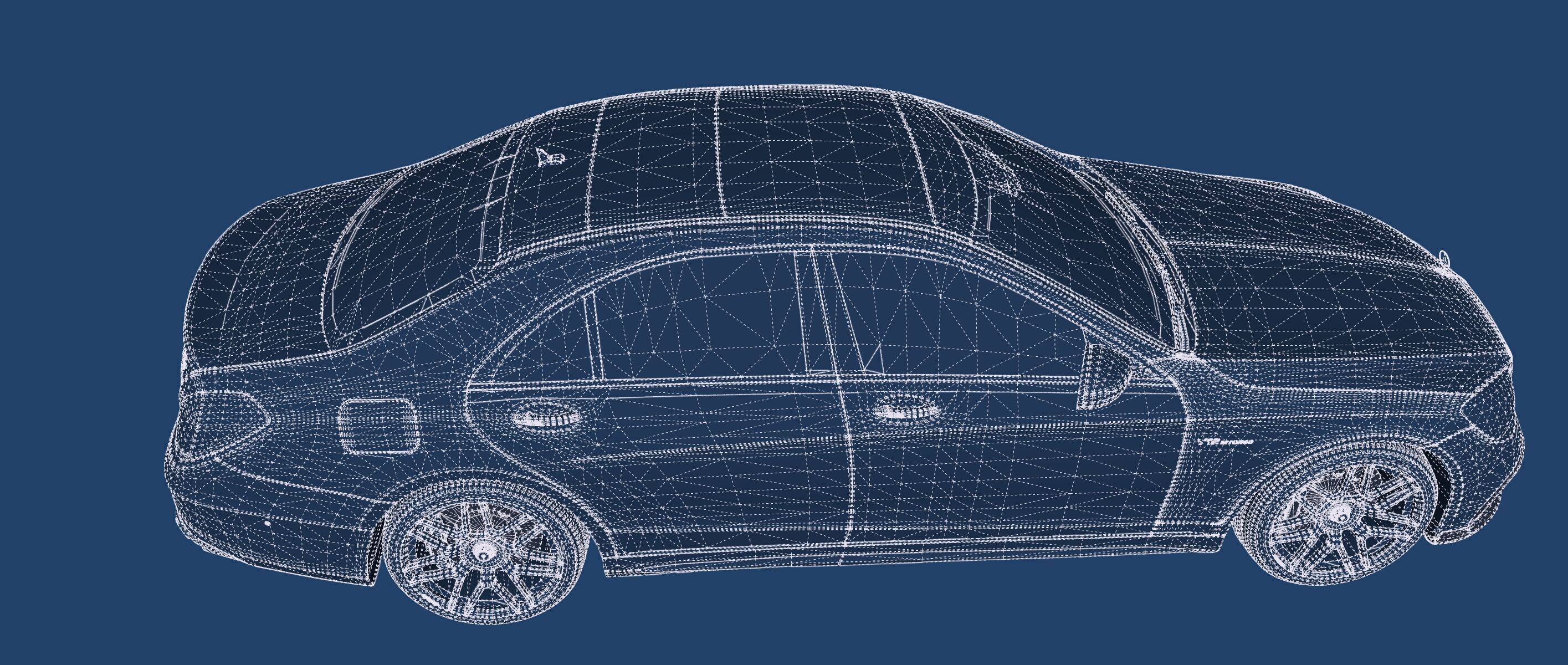 Mercedes S65 AMG with interior 3D model_54