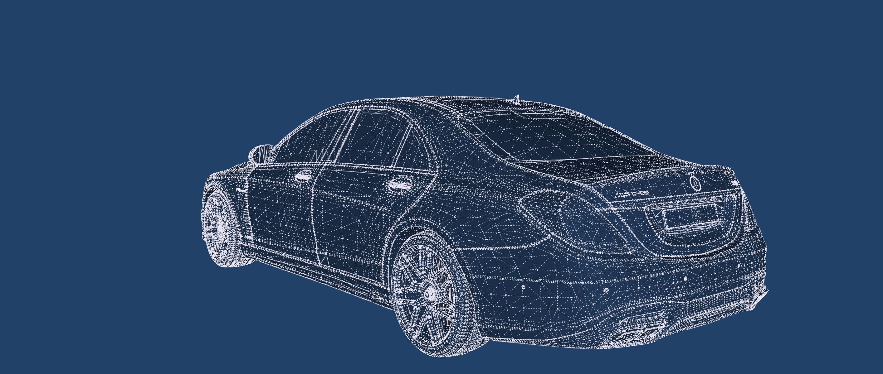 Mercedes S65 AMG with interior 3D model_53