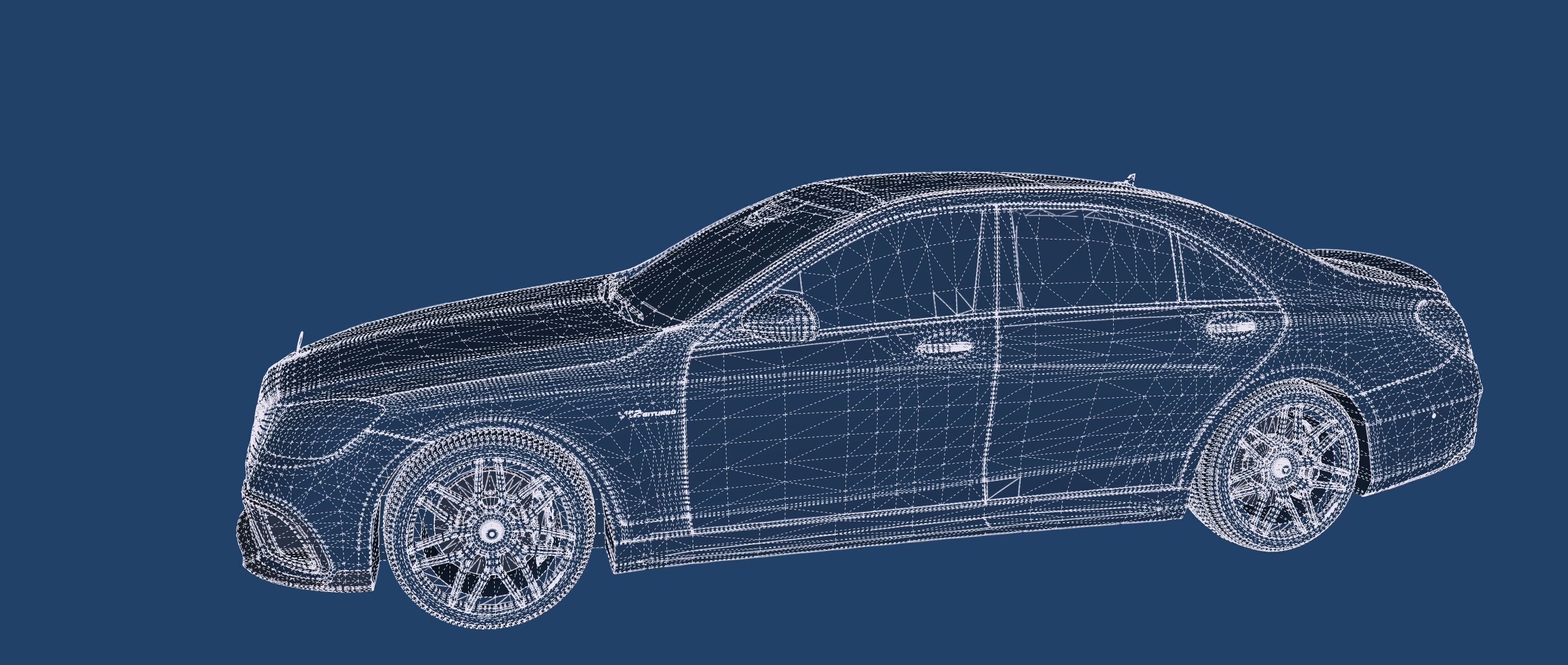 Mercedes S65 AMG with interior 3D model_51