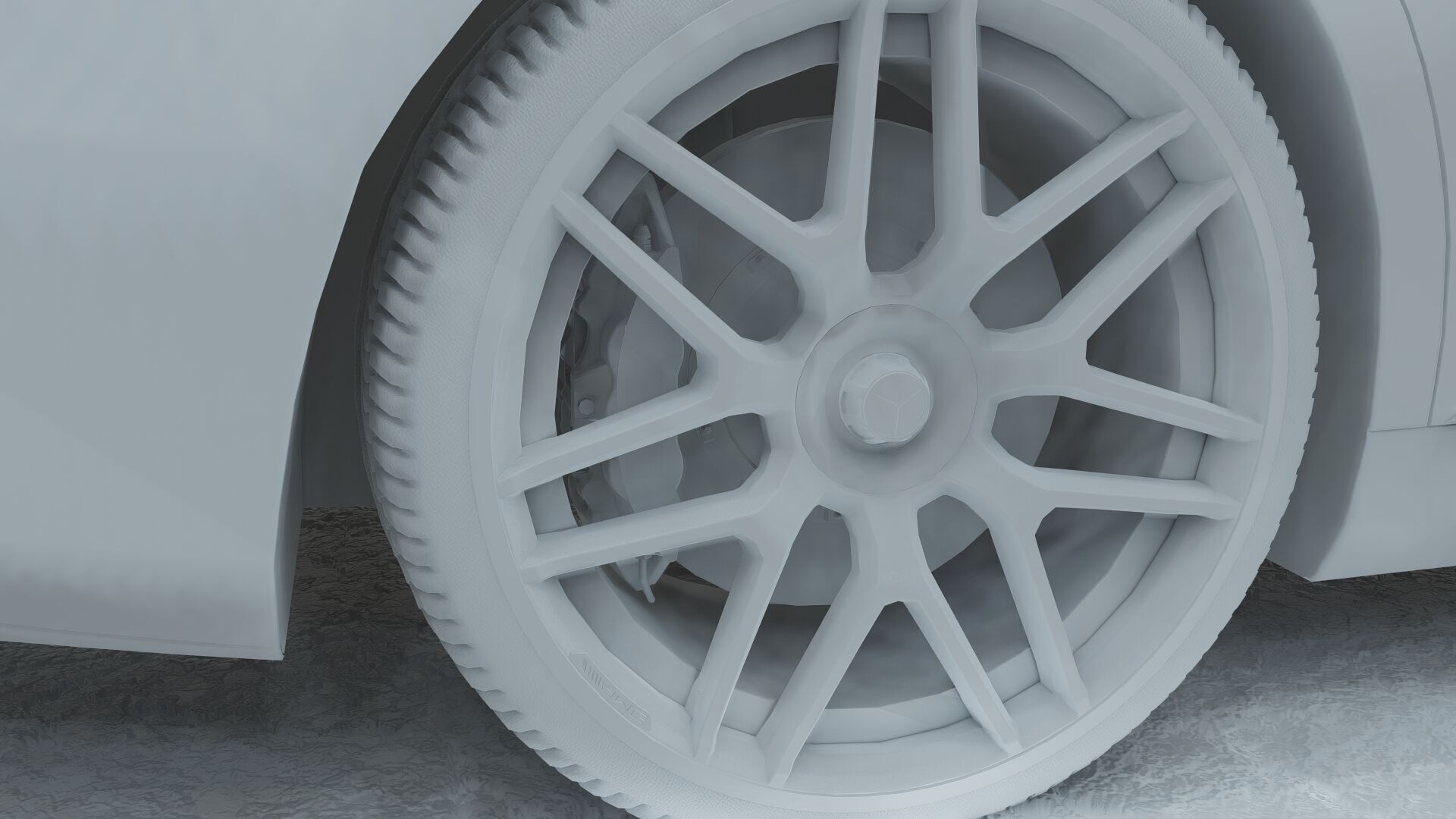 Mercedes S65 AMG with interior 3D model_44