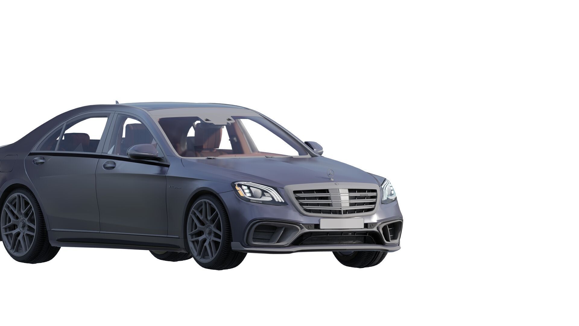 Mercedes S65 AMG with interior 3D model_11