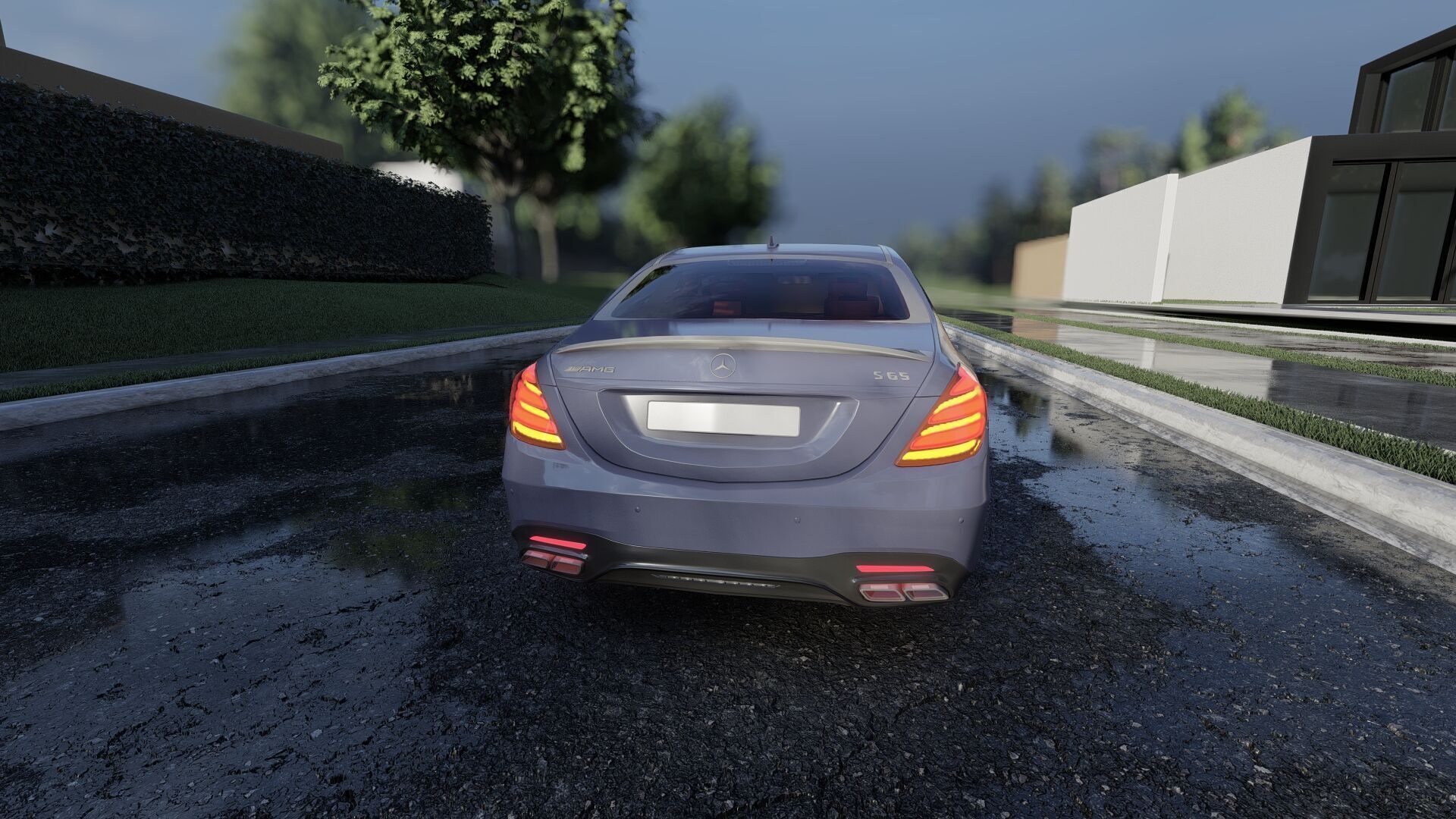 Mercedes S65 AMG with interior 3D model_35