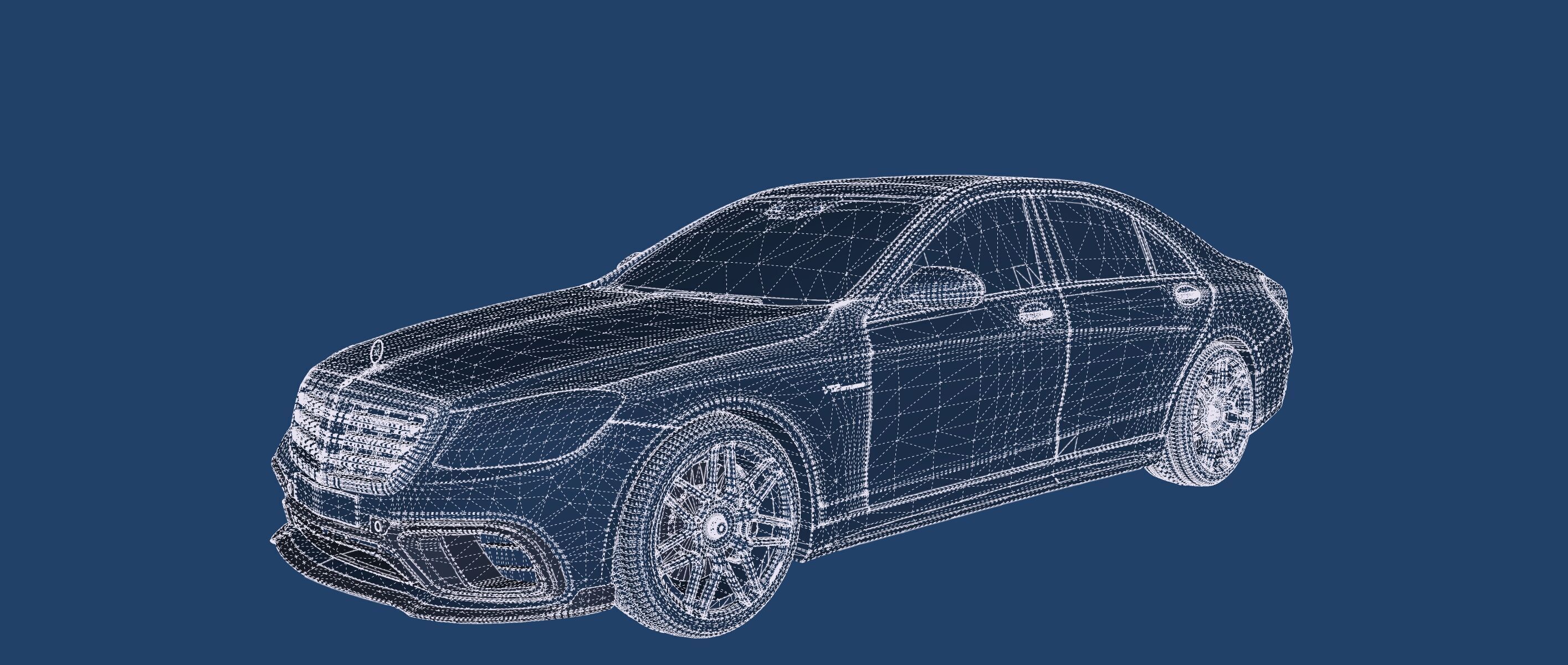 Mercedes S65 AMG with interior 3D model_52