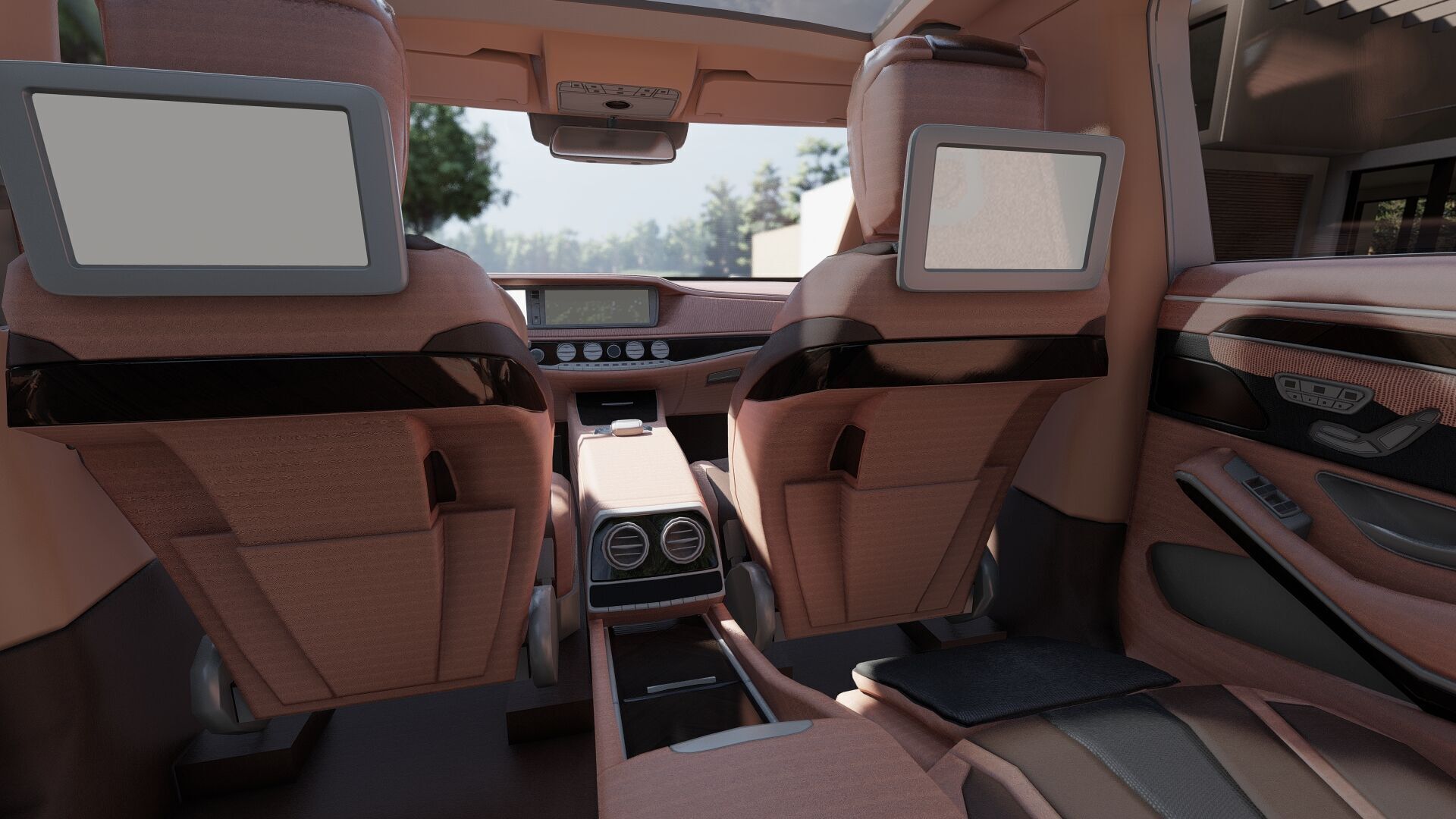 Mercedes S65 AMG with interior 3D model_30