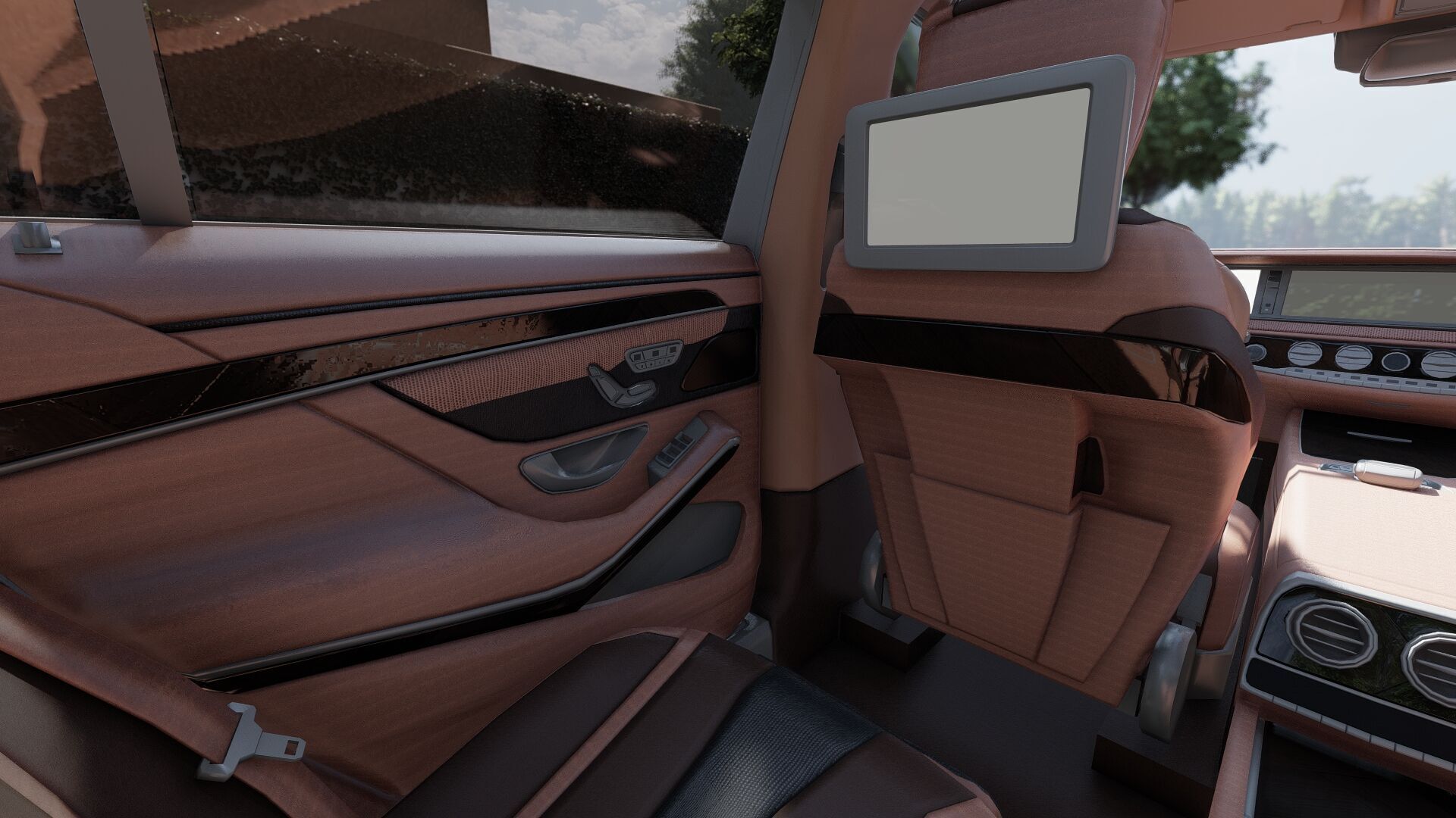 Mercedes S65 AMG with interior 3D model_31