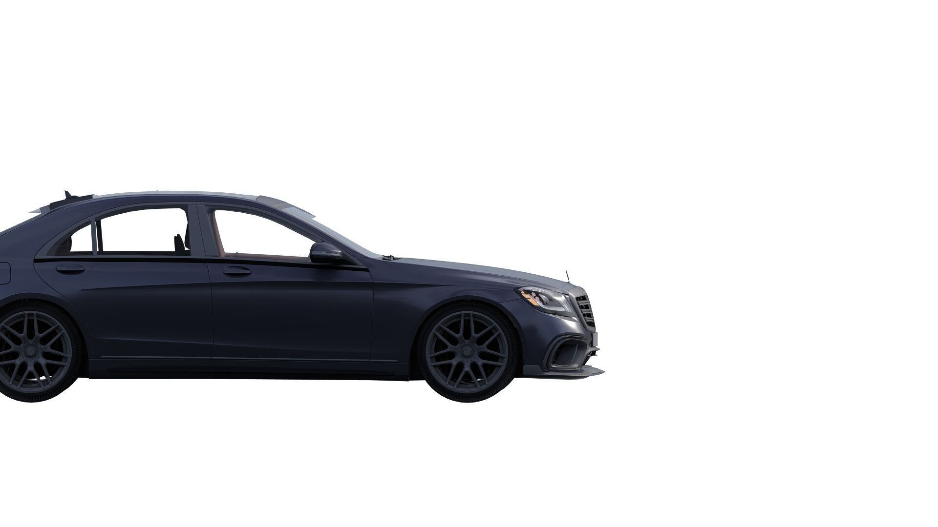 Mercedes S65 AMG with interior 3D model_9