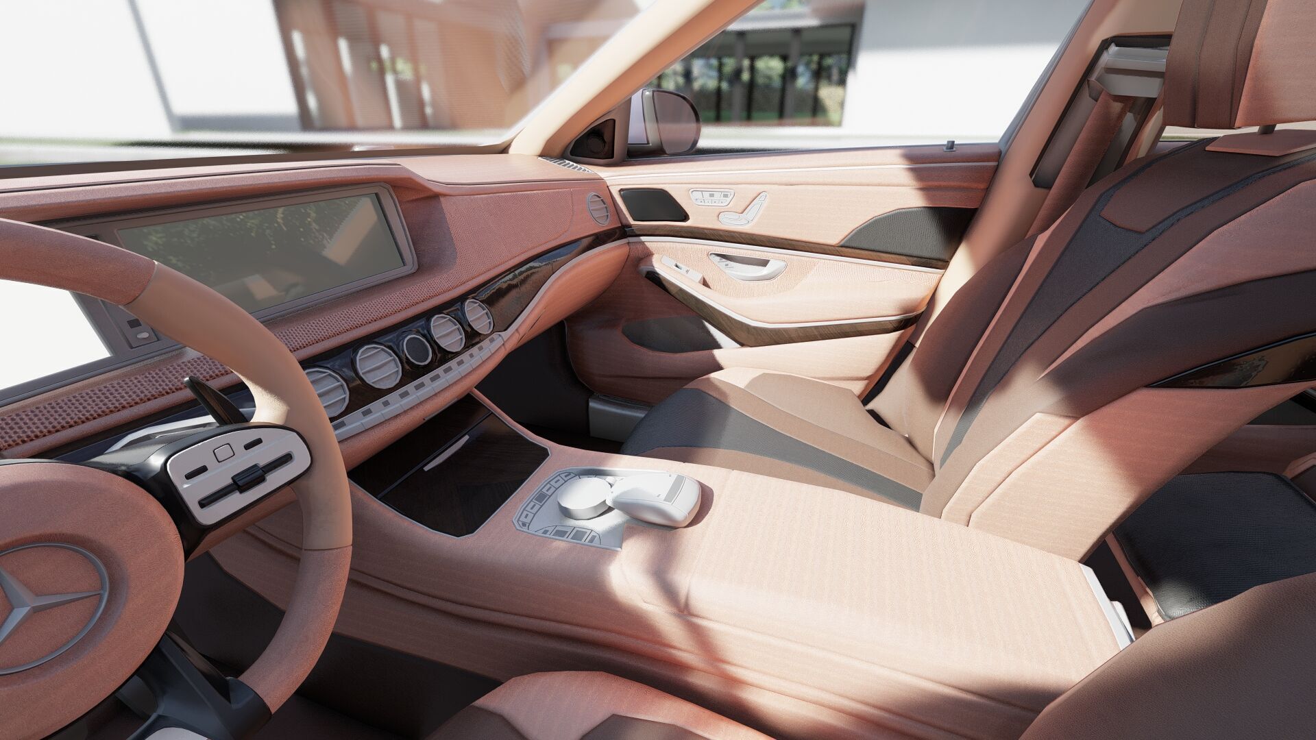 Mercedes S65 AMG with interior 3D model_26