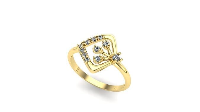 diamond ring  3D print model