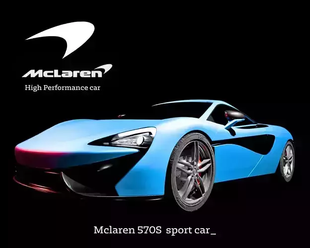 2021 McLaren 570S 3D model