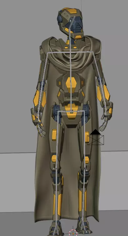 Realistic Metal Robot - Dorid Rigged Ready for Animation Low-poly 3D model_0