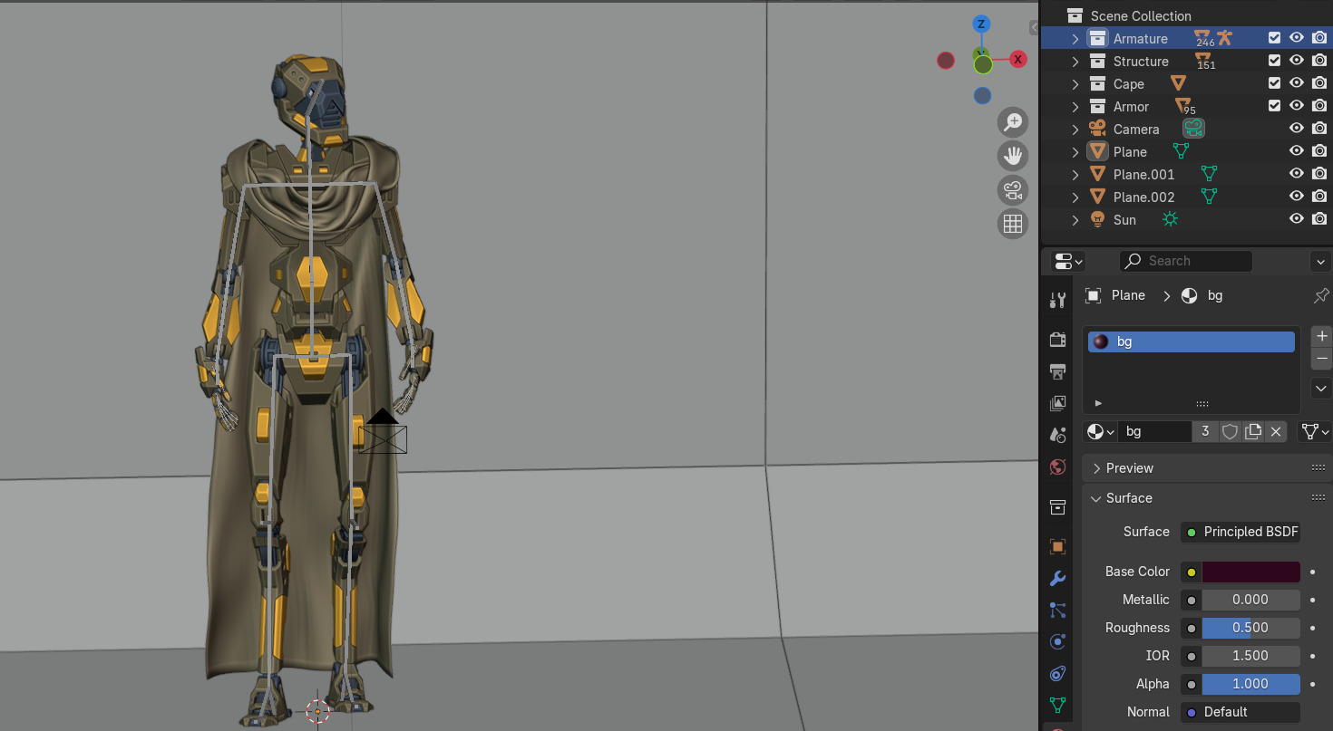 Realistic Metal Robot - Dorid Rigged Ready for Animation Low-poly 3D model_1