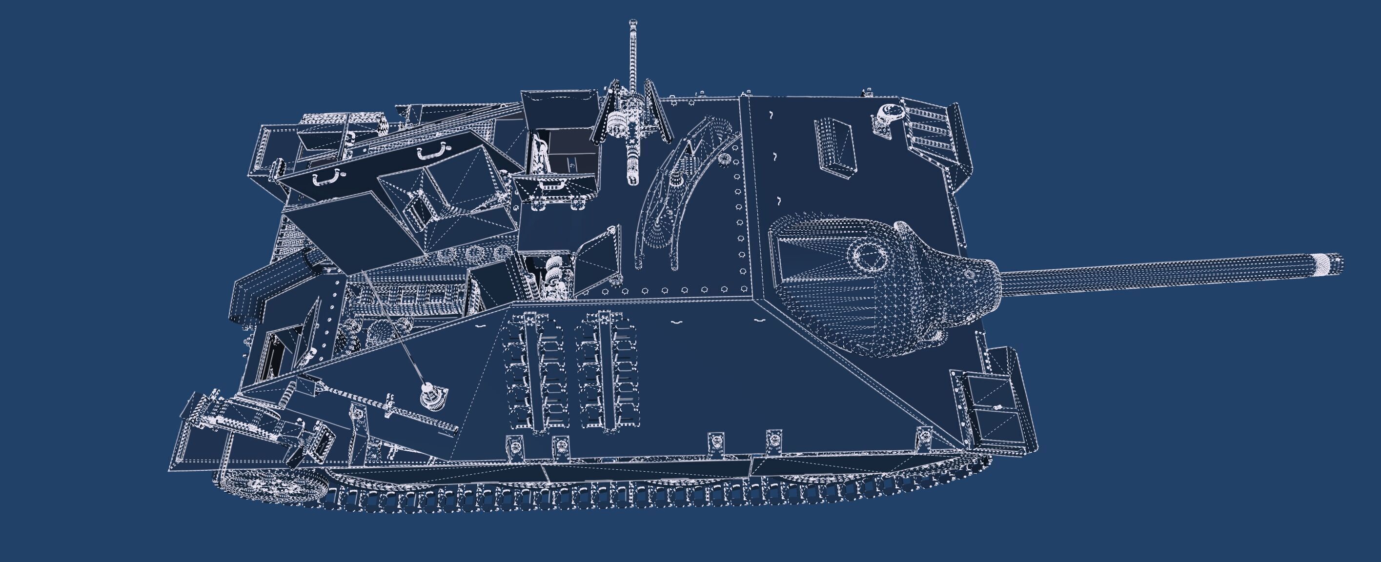 Jagdpanzer 38 Hetzer with interior 3D model_30