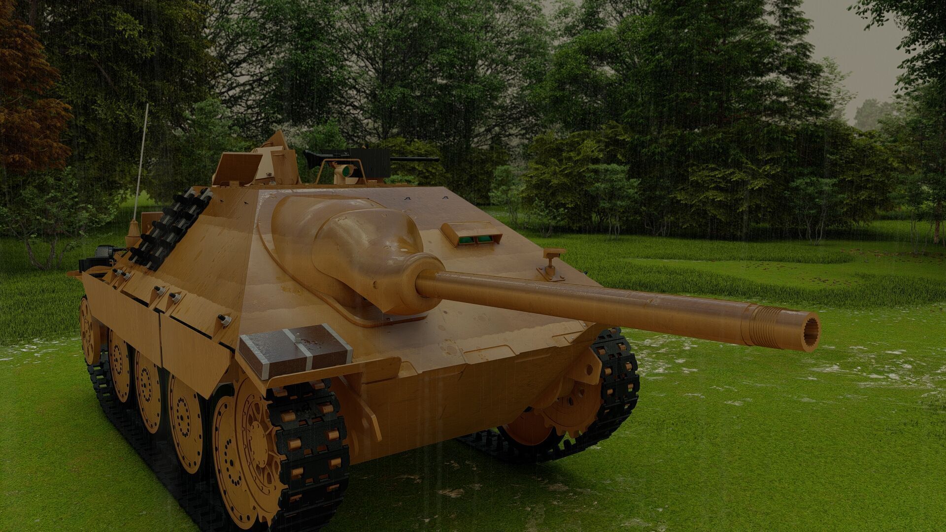 Jagdpanzer 38 Hetzer with interior 3D model_20