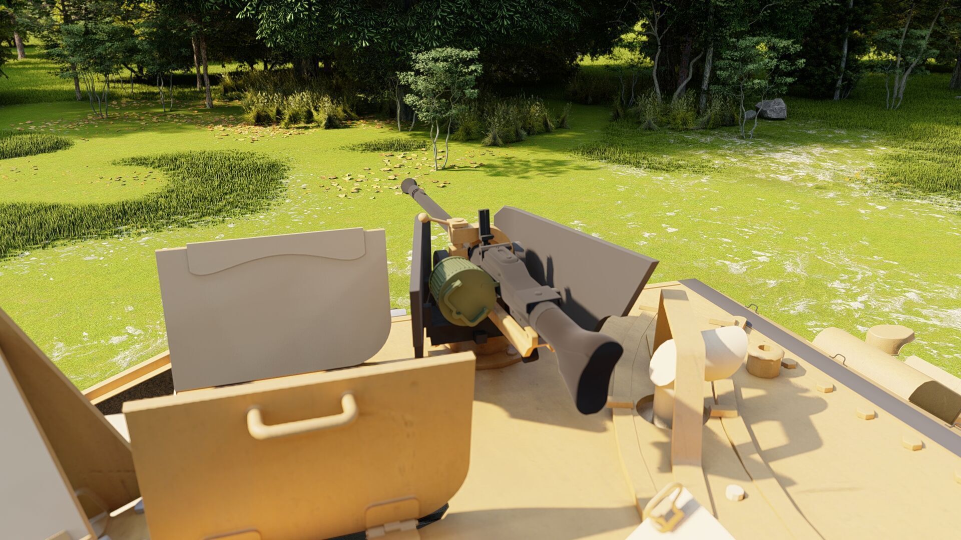 Jagdpanzer 38 Hetzer with interior 3D model_10