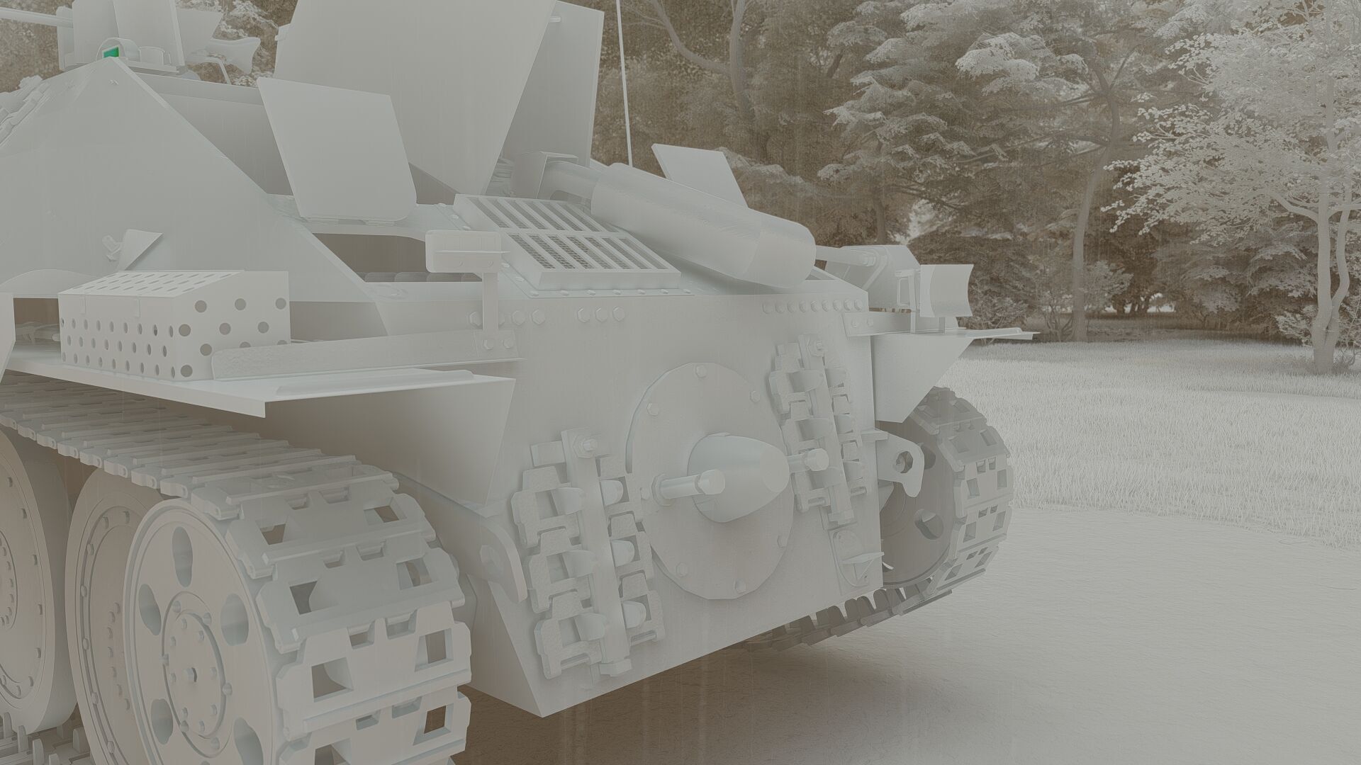 Jagdpanzer 38 Hetzer with interior 3D model_26