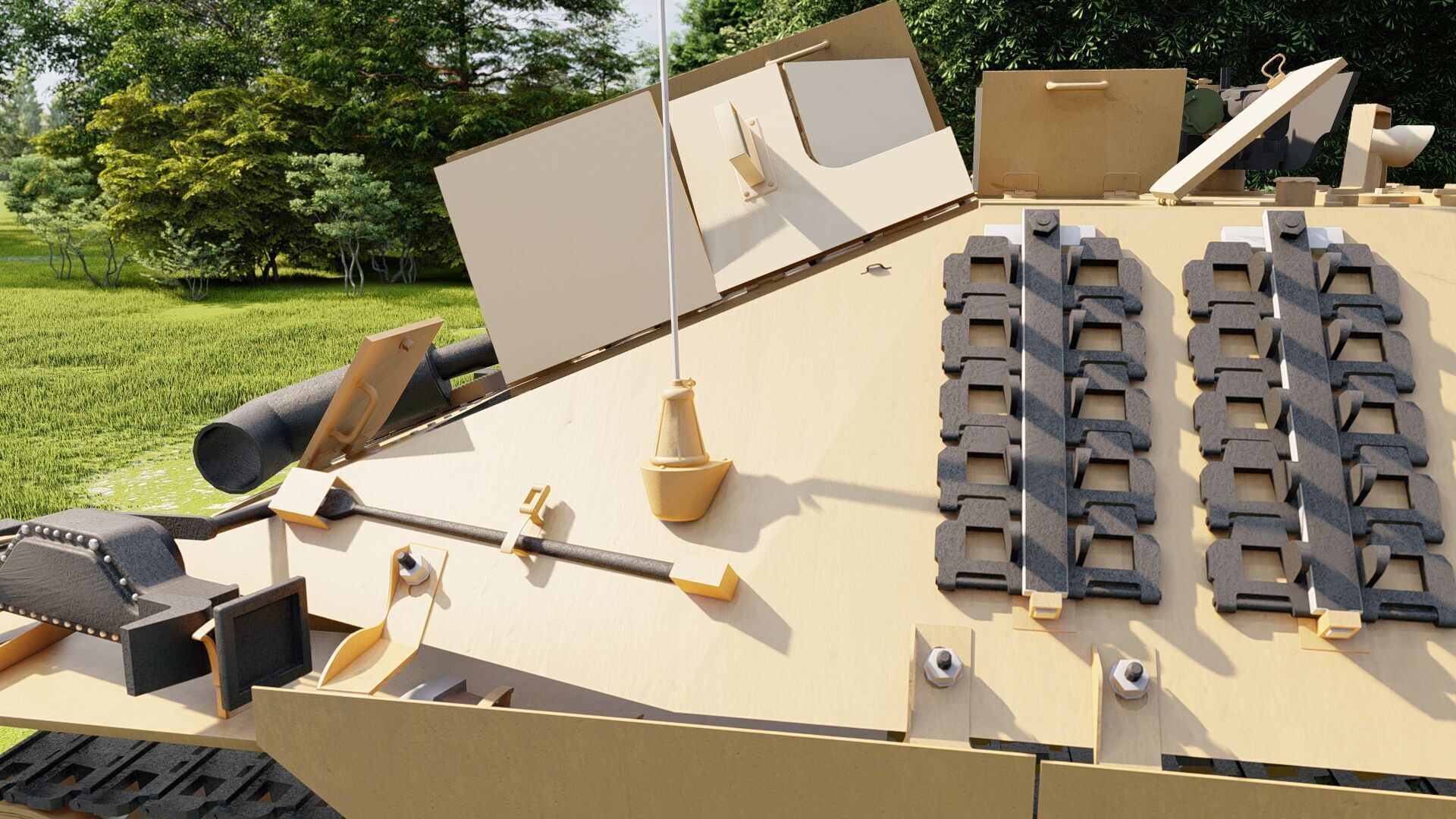 Jagdpanzer 38 Hetzer with interior 3D model_7