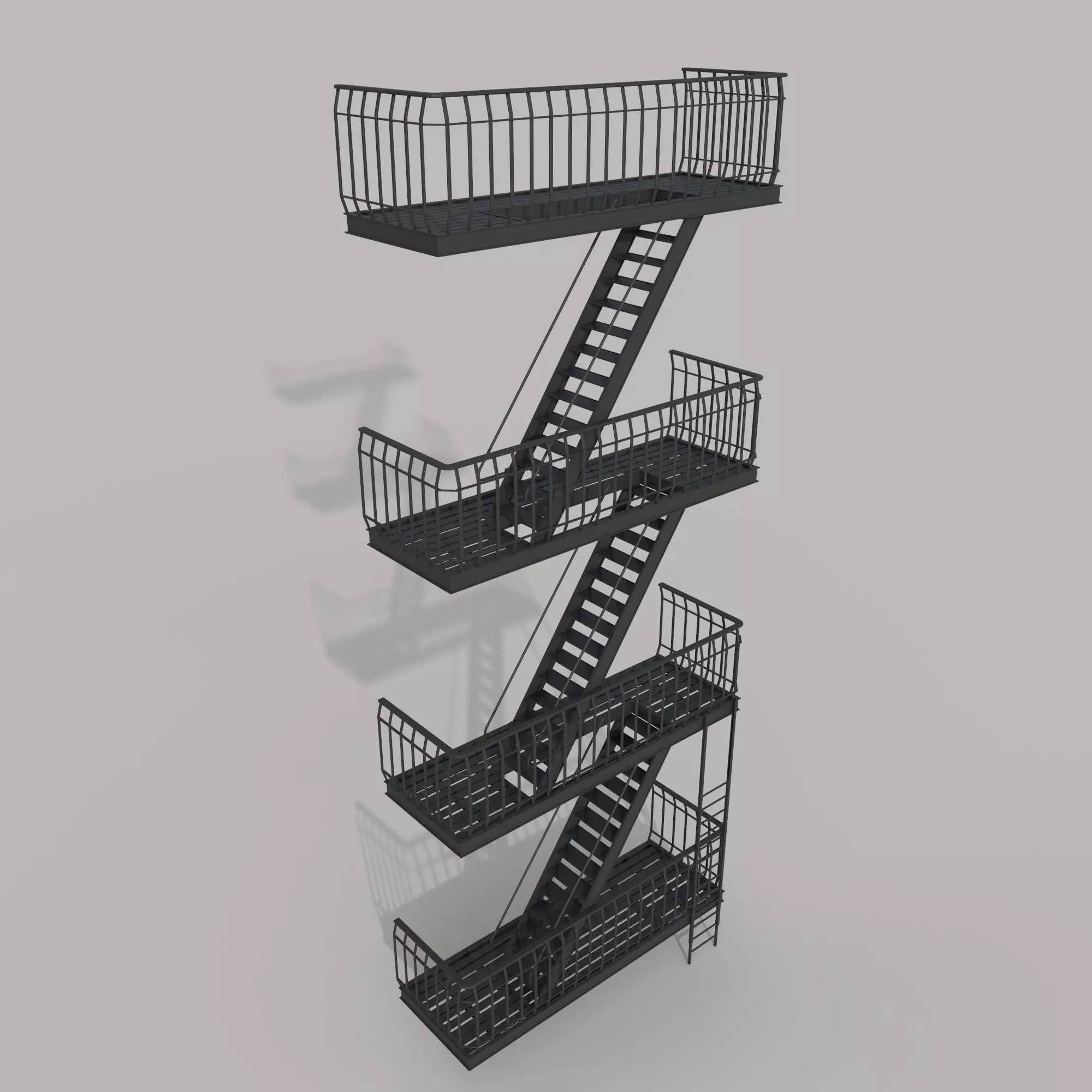 Fire Escape 3D model_0