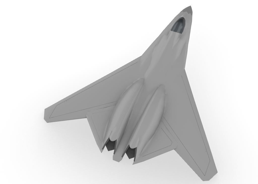 Shenyang J-50 6th Generation Fighter 3D print model_5