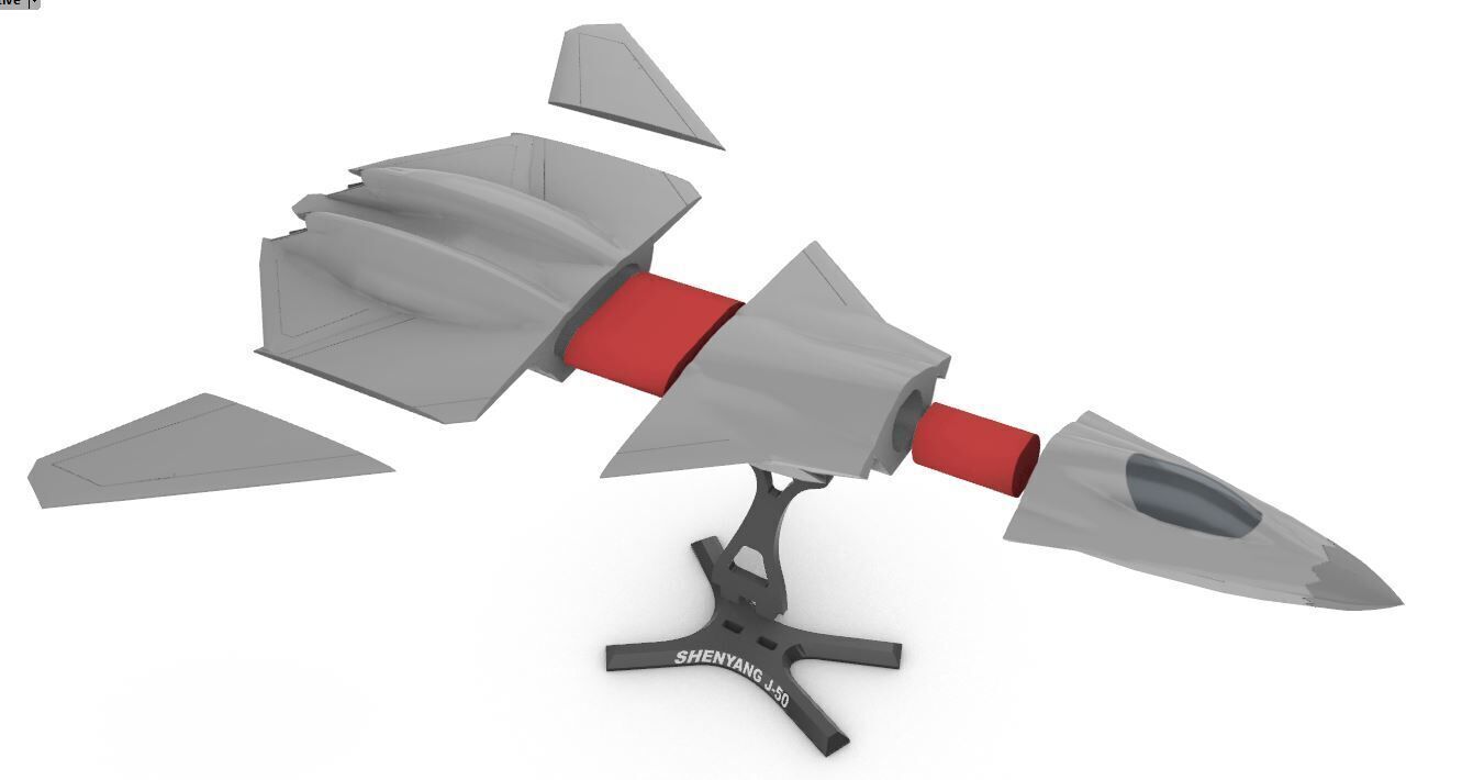 Shenyang J-50 6th Generation Fighter 3D print model_7