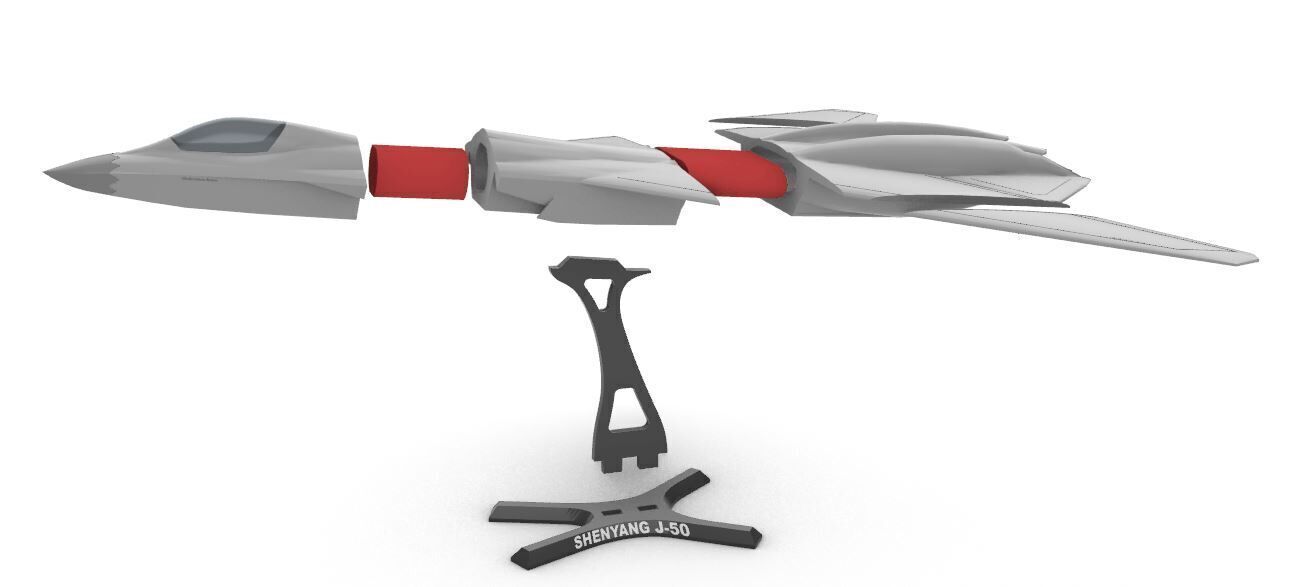 Shenyang J-50 6th Generation Fighter 3D print model_8