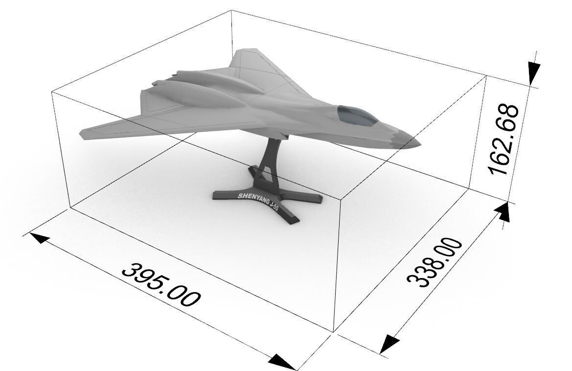 Shenyang J-50 6th Generation Fighter 3D print model_1