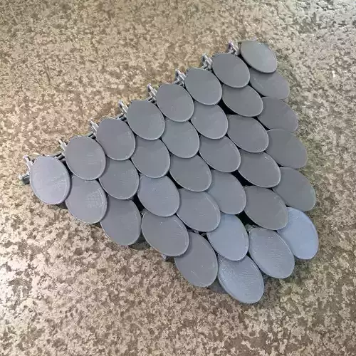 Conectable Rounded Scale Plate 3D print model