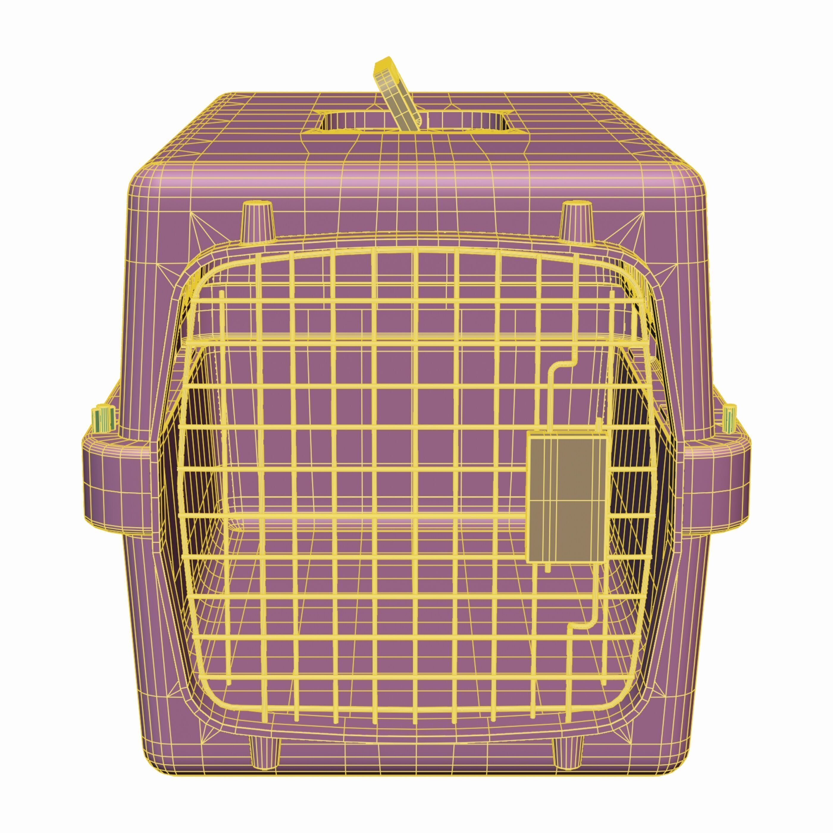 Pet Carrier Low-poly 3D model_8