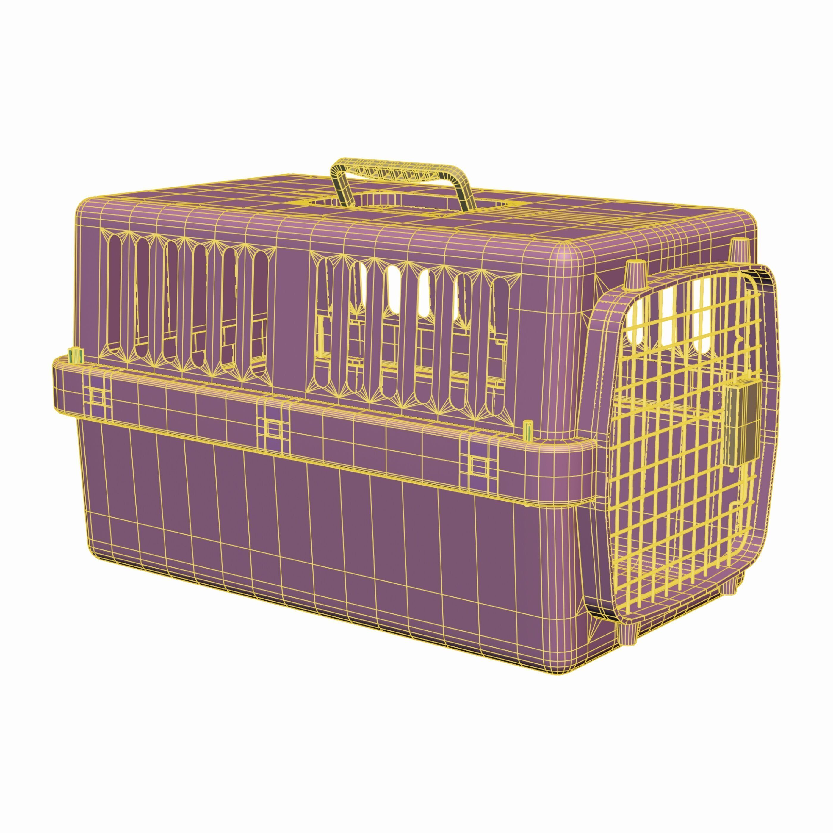 Pet Carrier Low-poly 3D model_9