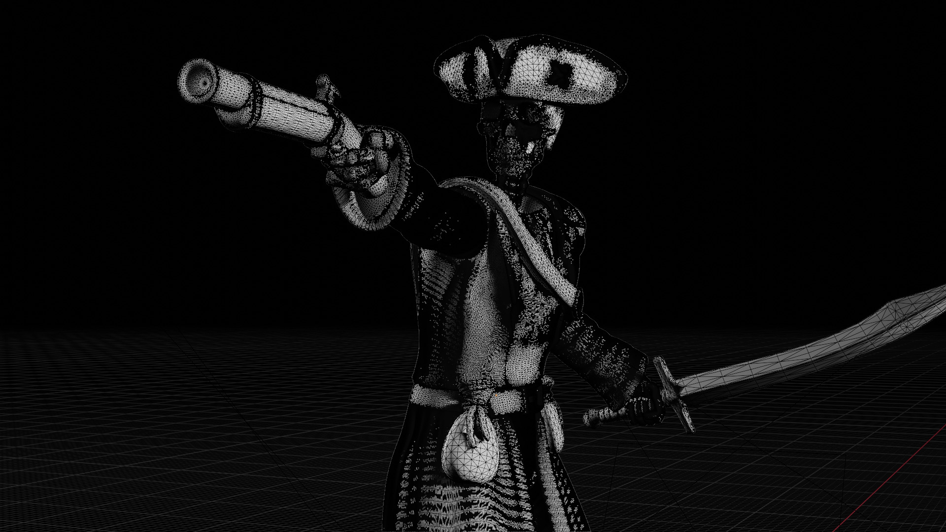 Skeleton Pirate 3D Model Ready for 3D Printing 3D print model_5