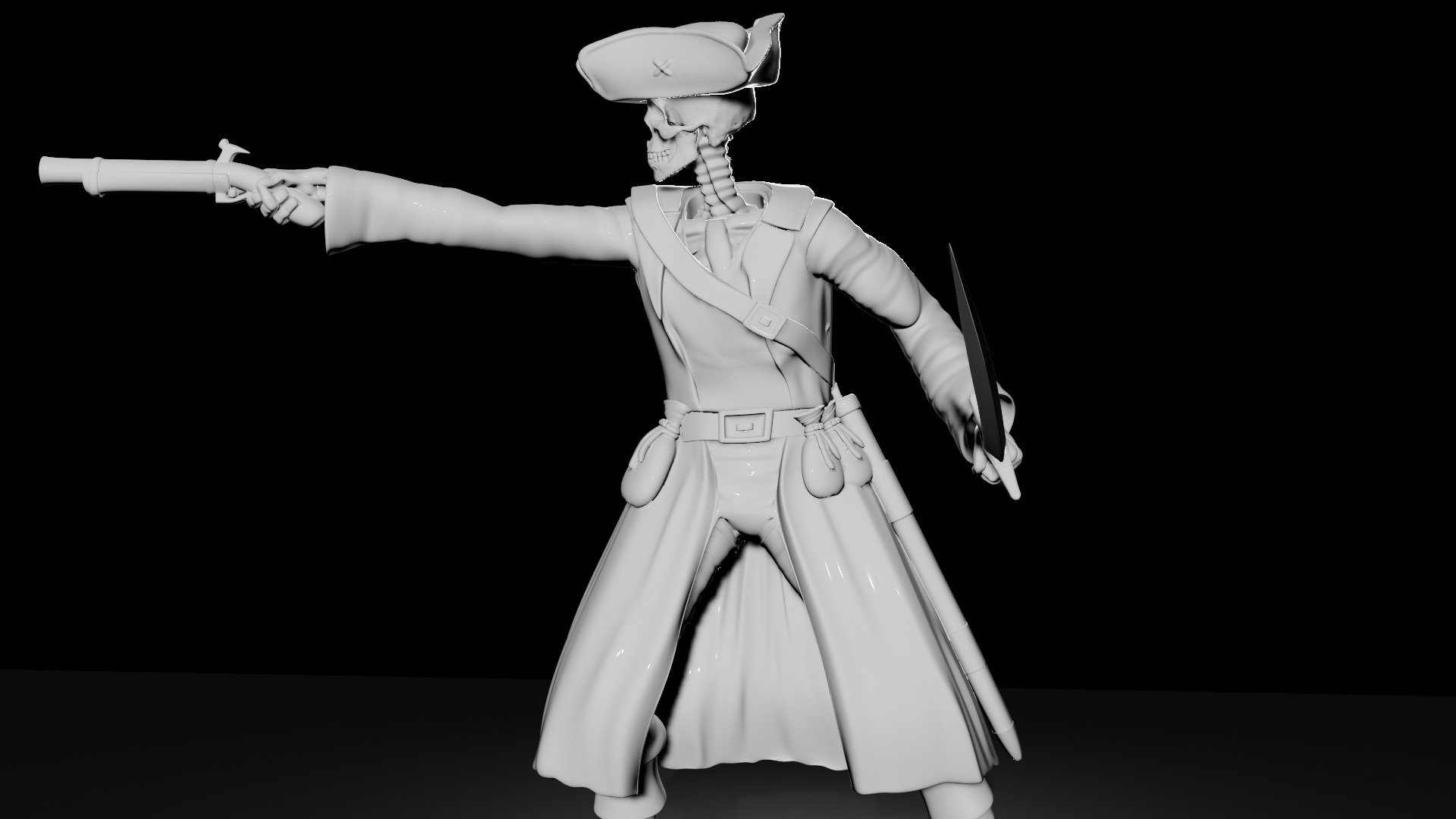 Skeleton Pirate 3D Model Ready for 3D Printing 3D print model_1