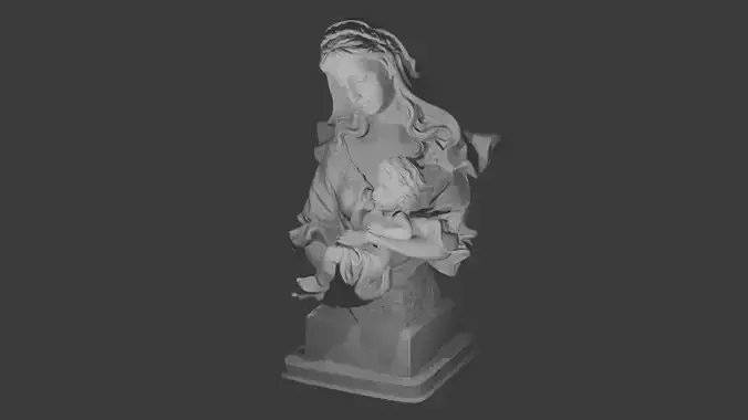 Virgin and Child Statue