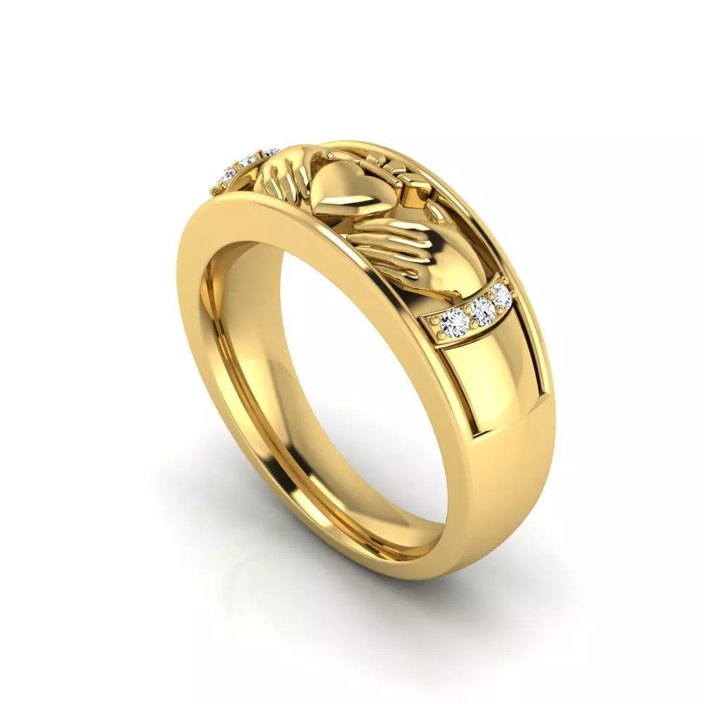 Claddagh Ring Engagement 3D print model